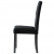 Krzesła stołowe, 4 szt., czarne, aksamit
