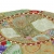 Okrągły puf patchworkowy, ręcznie robiony, 40x20 cm, zielony