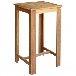 Stolik barowy z litego drewna akacjowego, 60 x 60 x 105 cm