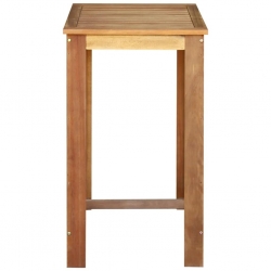 Stolik barowy z litego drewna akacjowego, 60 x 60 x 105 cm