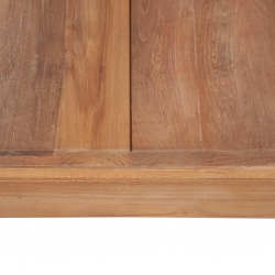 Stolik kawowy z litego drewna tekowego, naturalny, 110x60x40 cm