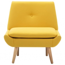 Fotel, żółty, tkanina