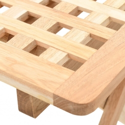 Składany stolik boczny z litego drewna orzechowego, 50x50x49 cm