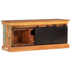 Szafka pod TV, 110x30x45 cm, lite drewno odzyskane