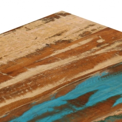 Stolik kawowy, 100x50x35 cm, lite drewno z odzysku i stal