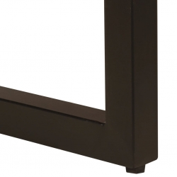 Stolik kawowy, 100x50x35 cm, lite drewno z odzysku i stal