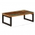 Stolik kawowy, 100x50x35 cm, lite drewno z odzysku i stal