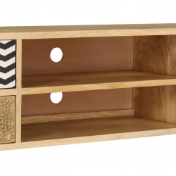 Szafka pod TV, 120x30x40 cm, lite drewno mango