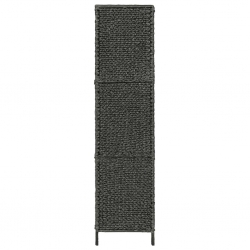 5-panelowy parawan pokojowy, czarny, 193x160 cm, hiacynt wodny