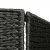 5-panelowy parawan pokojowy, czarny, 193x160 cm, hiacynt wodny