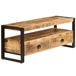 Szafka pod TV, 120x35x45 cm, lite drewno mango