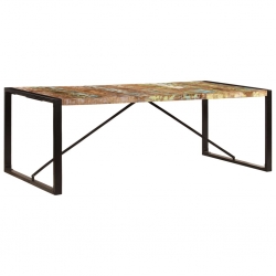Stół jadalniany, 220x100x75 cm, lite drewno z odzysku