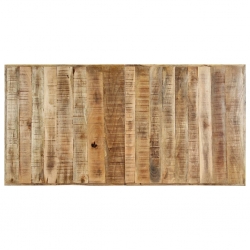 Stół jadalniany, 160 x 80 x 75 cm, lite surowe drewno mango