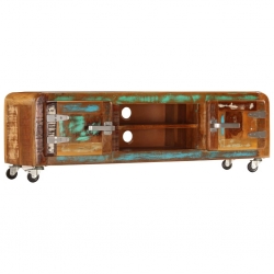 Szafka pod TV, 120x30x36 cm, lite drewno odzyskane