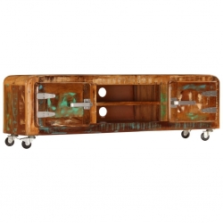 Szafka pod TV, 120x30x36 cm, lite drewno odzyskane