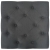 Stołek, ciemnoszary, 60x60x36 cm, poliester