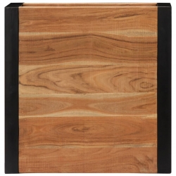 Stolik kawowy, 60x60x40 cm, lite drewno akacjowe