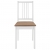 Krzesła z poduszkami, 2 szt., białe, lite drewno