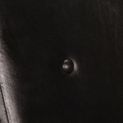 Fotel, czarny, skóra naturalna