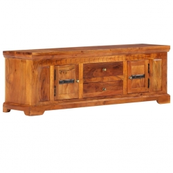 Szafka pod TV, 119x30x40 cm, lite drewno akacjowe