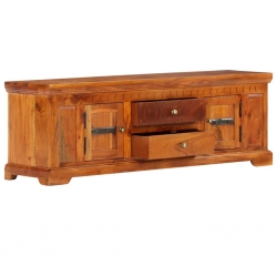 Szafka pod TV, 119x30x40 cm, lite drewno akacjowe
