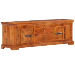 Szafka pod TV, 119x30x40 cm, lite drewno akacjowe