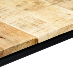 Stół jadalniany, 140 x 70 x 75 cm, lite surowe drewno mango