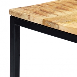Stolik kawowy, 120 x 60 x 40 cm, lite surowe drewno mango