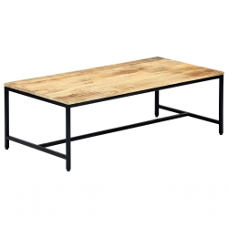 Stolik kawowy, 120 x 60 x 40 cm, lite surowe drewno mango
