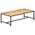 Stolik kawowy, 120 x 60 x 40 cm, lite surowe drewno mango