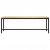 Stolik kawowy, 120 x 60 x 40 cm, lite surowe drewno mango