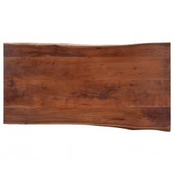 Stolik z naturalną krawędzią 115x60x40 cm, lite drewno akacjowe