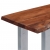 Stolik typu konsola, 115x35x76 cm, drewno akacjowe i żelazo