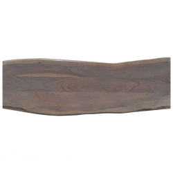 Stolik typu konsola, szary, 115x35x76 cm, akacja i żelazo