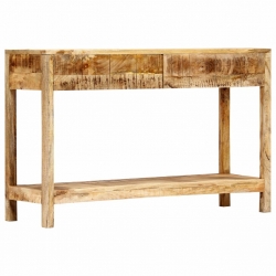 Stolik konsola, 120 x 35 x 75 cm, lite drewno mango