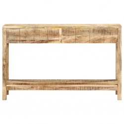 Stolik konsola, 120 x 35 x 75 cm, lite drewno mango