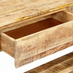 Stolik konsola, 120 x 35 x 75 cm, lite drewno mango