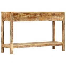 Stolik konsola, 120 x 35 x 75 cm, lite drewno mango