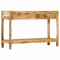 Stolik konsola, 120 x 35 x 75 cm, lite drewno mango