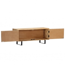 Szafka pod TV, 90x30x40 cm, lite drewno mango