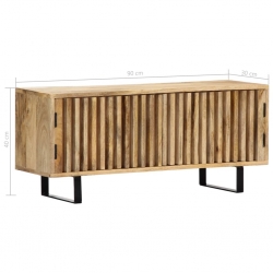 Szafka pod TV, 90x30x40 cm, lite drewno mango