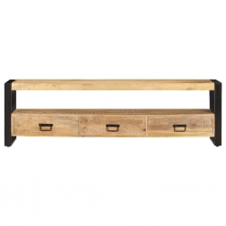 Szafka pod telewizor, 150 x 30 x 45 cm, lite drewno mango