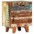 Ręcznie rzeźbiona szafka nocna, 40x30x50 cm, drewno odzyskane