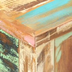 Stolik typu konsola, 120x40x75 cm, lite drewno z odzysku