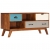 Szafka pod TV z 3 szufladami, 110x35x50 cm, drewno akacjowe
