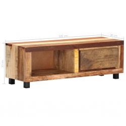 Szafka pod TV, 100x30x33 cm, lite drewno odzyskane