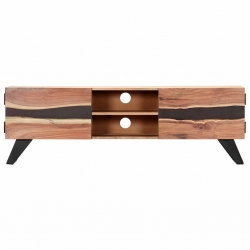 Szafka pod TV, 140x30x45 cm, lite drewno akacjowe