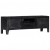 Szafka pod TV, czarna, 118 x 30 x 40 cm, lite drewno mango