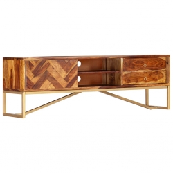 Szafka pod TV, 140x30x45 cm, lite drewno sheesham