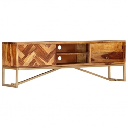 Szafka pod TV, 140x30x45 cm, lite drewno sheesham